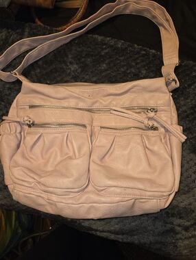 Women's Blush Pink Crossbody Shoulder Bag